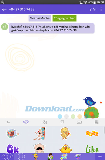 Mocha Messenger cho Android