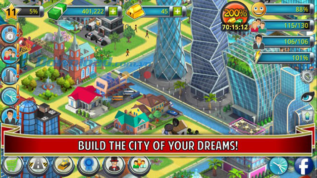 Giao diện game City Island 2