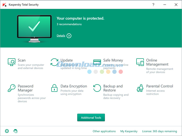 Phần mềm Kaspersky Total Security 2020
