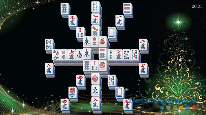 Một kiểu giao diện của Mahjong Deluxe Free