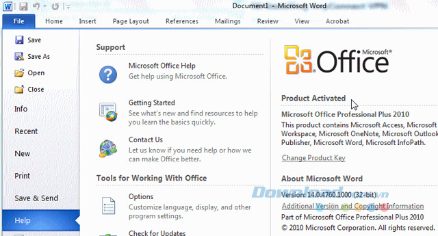 Tải Microsoft Office 2010 - Download.Com.Vn