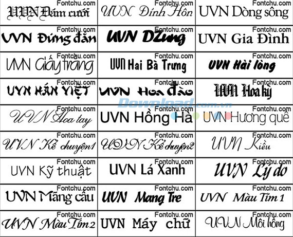 Tải phần mềm Bộ font Unicode đầy đủ