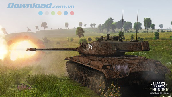 Một chiếc xe tăng bọc thép tham gia chiến đấu trong War Thunder