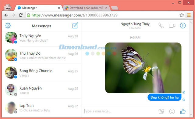 Facebook Messenger Thoải mái chat với bạn bè trên Messenger