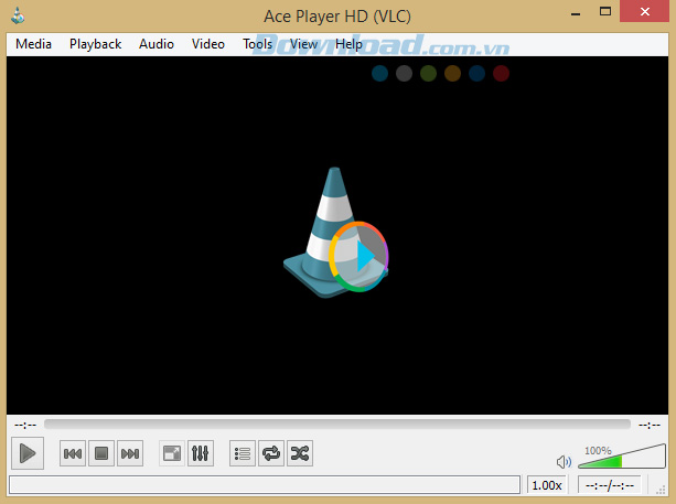 Giao diện chính của Ace Player HD