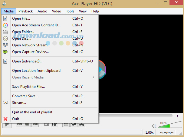 Stream video với Ace Player HD