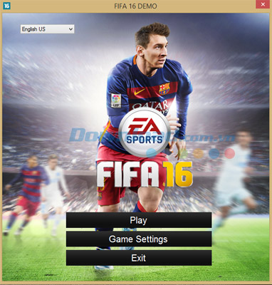Giao diện FIFA 16 Demo
