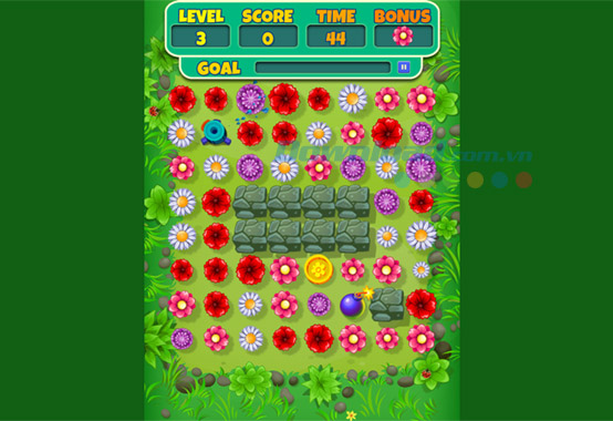 Giao diện game Frenzy Flowers