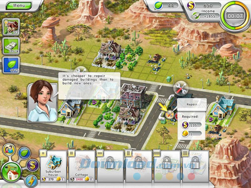 Giao diện game Green City 2