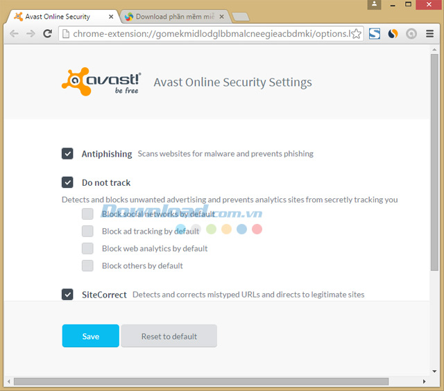 Avast Online Security Cho Chrome 20.3.10 - Bảo Vệ Trình Duyệt Chrome