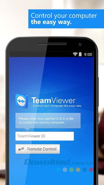 Chia sẻ file dễ dàng với TeamViewer for Remote Control