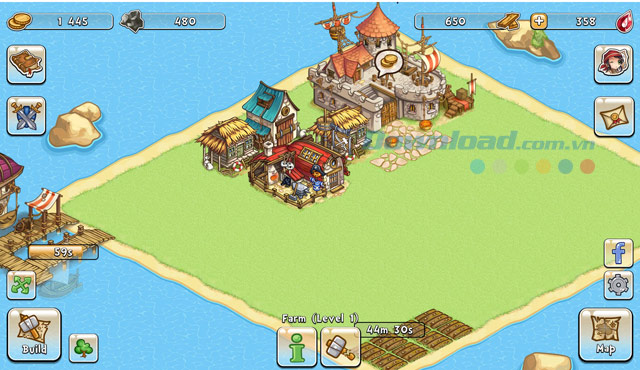 Giao diện game cướp biển Pirates of Everseas