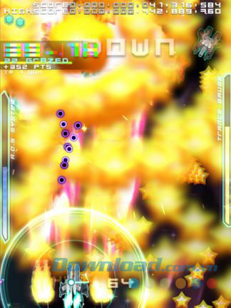 Gameplay của trò chơi bullet hell shooter 