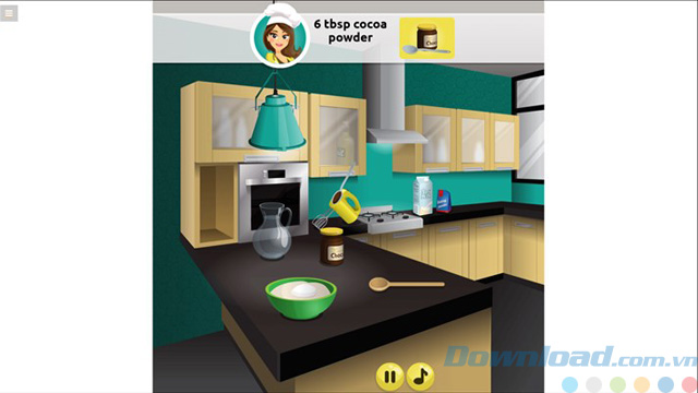 Giao diện game nấu ăn Cooking Games