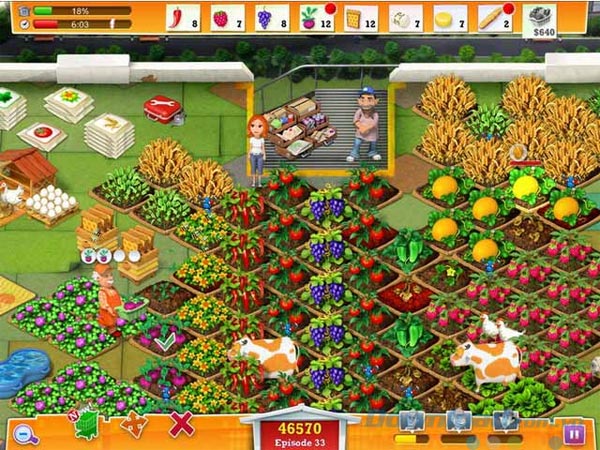 Giao diện chơi game My Farm Life 2