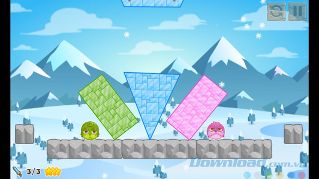 Giao diện game Cut the Ice