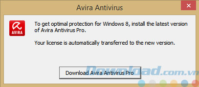 Yêu cầu cài đặt Avira Antivirus Pro