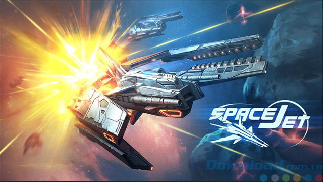 Giao diện game Space Jet 3D