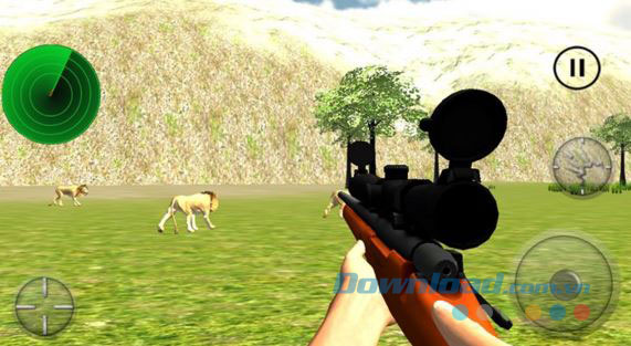 Giao diện game Lion Hunting 3D cho Windows 8