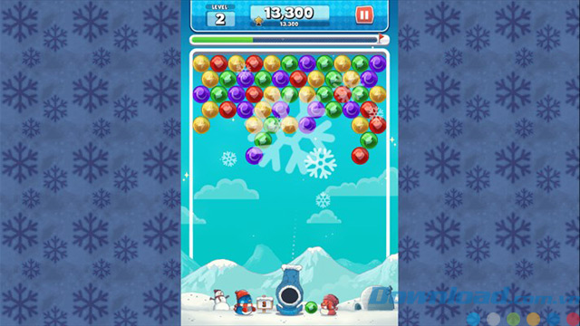 Giao diện game Frozen Bubble Shooter