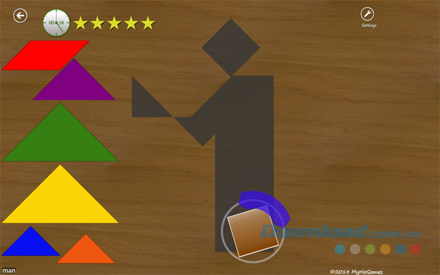 Giao diện game Tangram RT