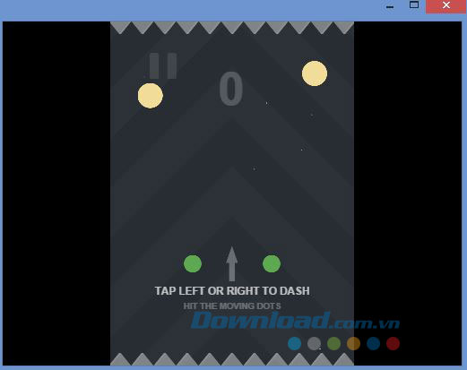 Giao diện game bắn bóng Amazing Two Dots