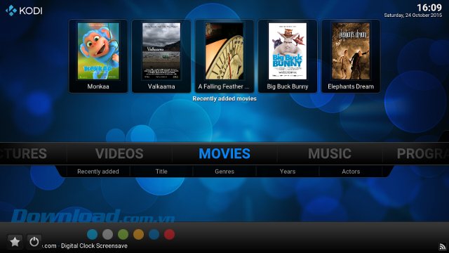 Kodi supports playing media files on the device