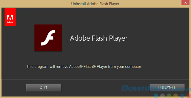 Gỡ cài đặt Adobe Flash Player