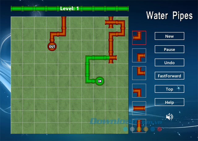 Giao diện game Water Pipes cho Windows 8