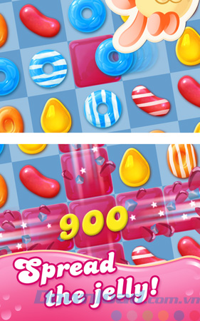 Giao diện game Candy Crush Jelly Saga cho Windows 10