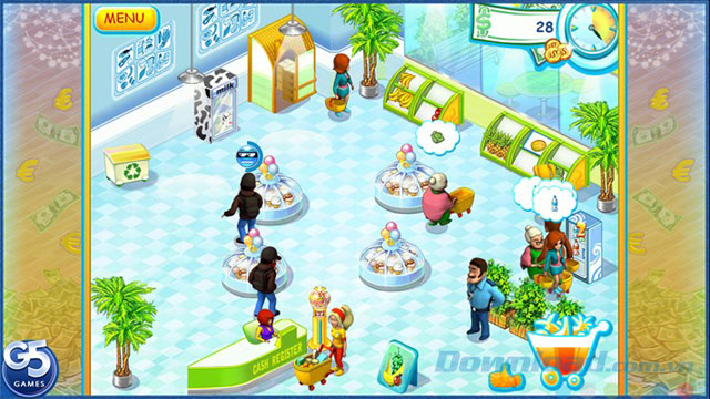 Giao diện game Supermarket Mania HD