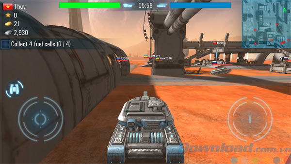 Giao diện game Future Tanks