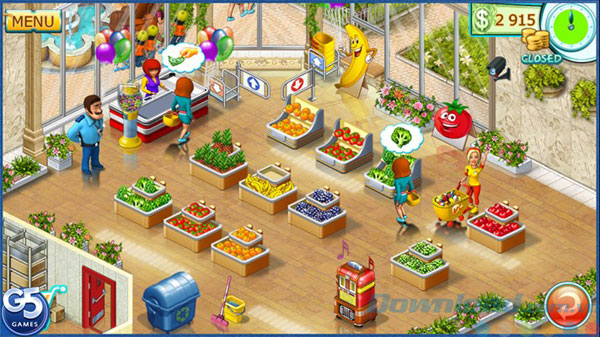 Giao diện game Supermarket Mania 2 HD cho Windows 8