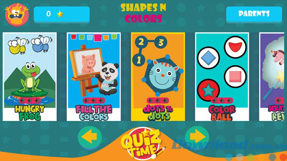 12 trò chơi trong Shapes & Colors Nursery Games