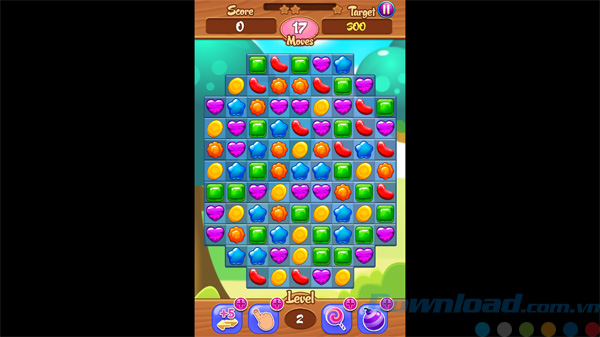 Giao diện game Candy Smash Mania