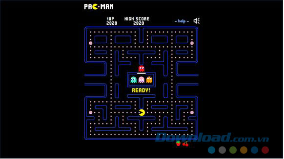 Giao diện game PAC-MAC Original