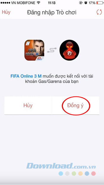 Kết nối FIFA Online 3