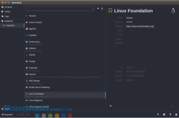 Giao diện phần mềm trên hệ điều hành Linux