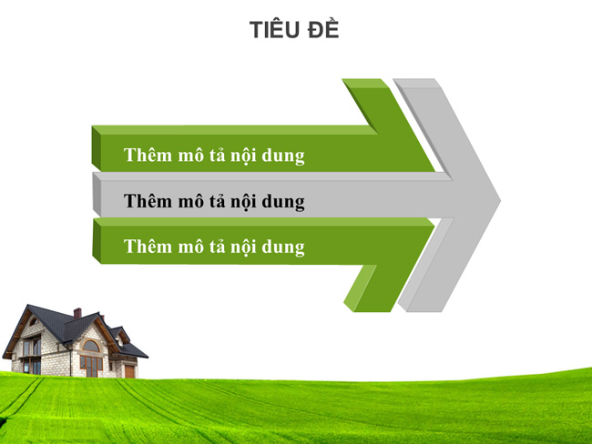 Mẫu Trình chiếu với Chủ đề Thiên nhiên tươi đẹp - Thiết lập Mục tiêu