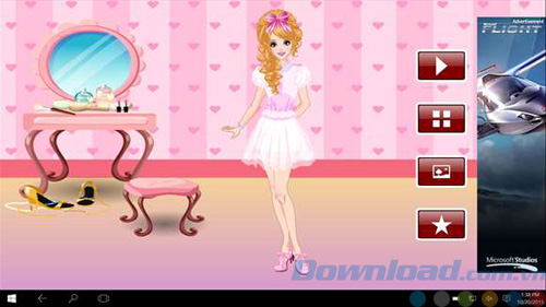 Giao diện game Dress Up: Hime cho Windows 10