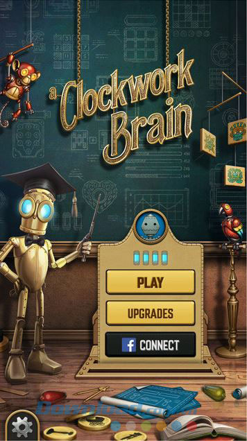 Màn hính chính của game A Clockwork Brain