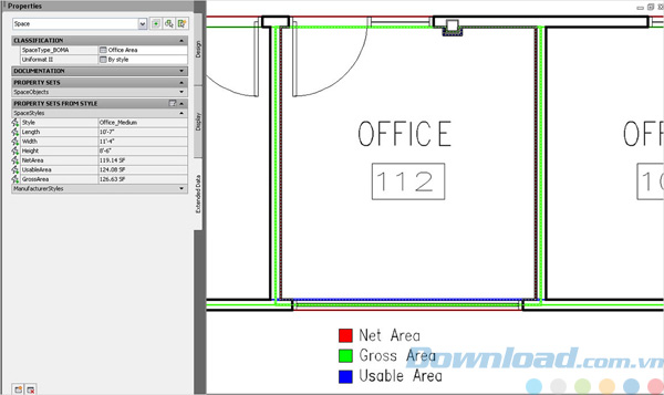 Gắn thẻ không gian trong AutoCAD Architecture