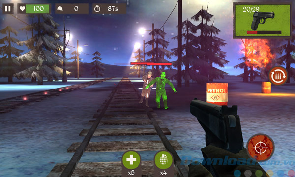 Giao diện game Dead Zombie Call: Trigger the Shooter Duty 5 (FPS)