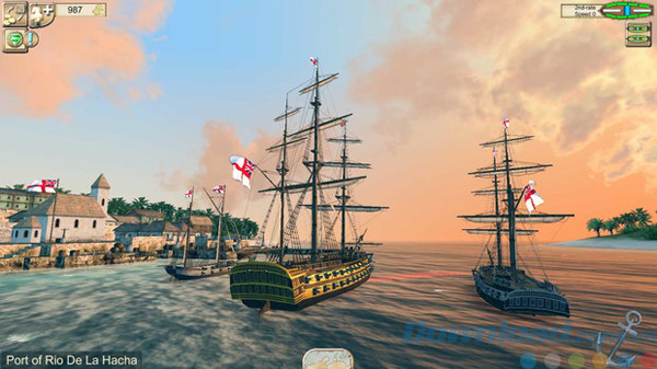 Cảng biển trong game The Pirate: Caribbean Hunt