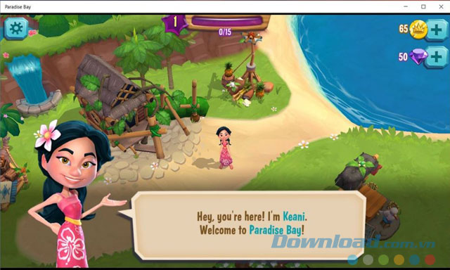 Game xây dựng hòn đảo Paradise Bay