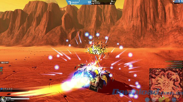 Giao diện game bắn súng Robocraft 