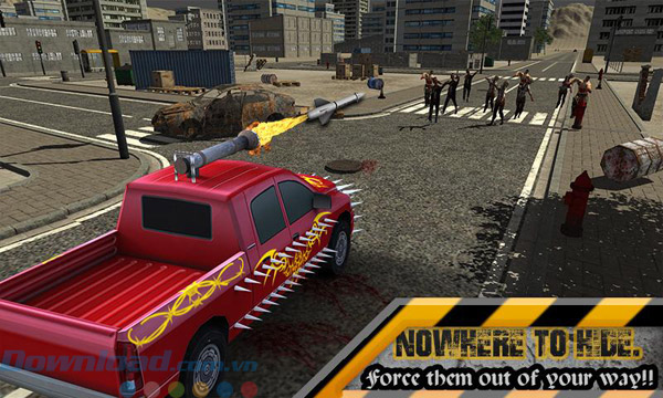 Giao diện game Crazy Zombies Car Wars 3D