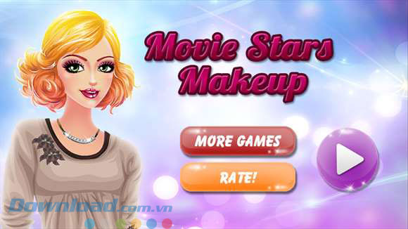 Game trang điểm cho bạn gái Movie Stars Makeup