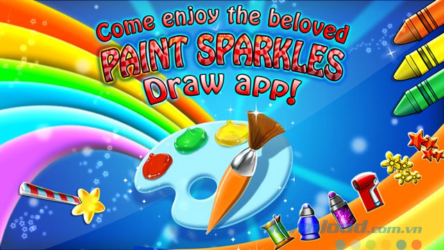 Ứng dụng tô màu Paint Sparkles Draw