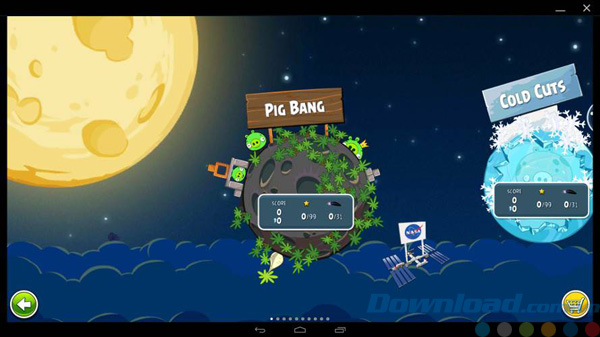 Chơi game Angry Birds với AMIDuOS